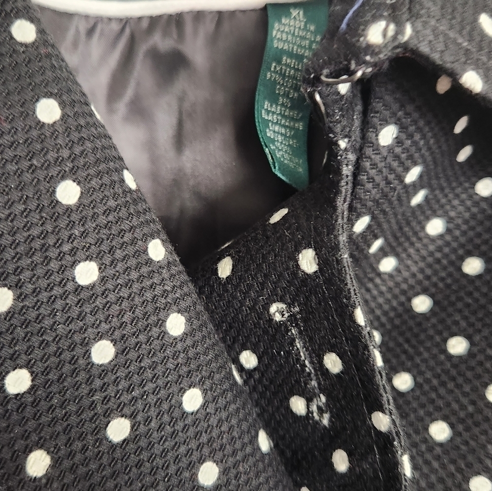 New Lauren Ralph Lauren Polka Dot Trenchcoat sz XL - Picture 15 of 15